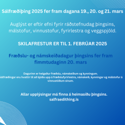 Köllum eftir efni á Sálfræðiþing 2025 – Ert þú með áhugavert efni á þingið?